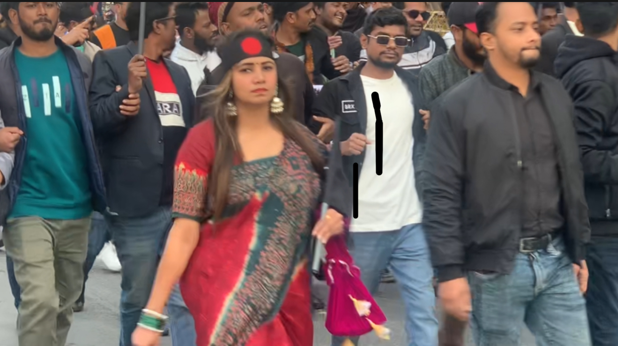 Black flag procession of BNP in capital