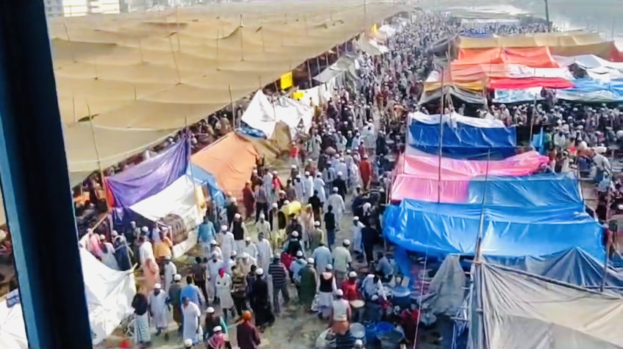 Commencement of Bishwa Ijtema session one in Tongi