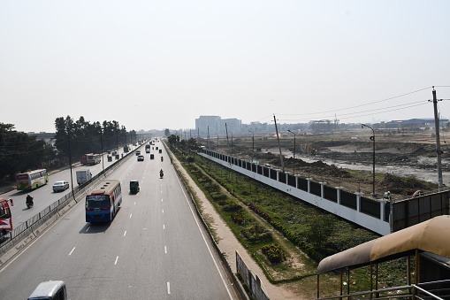 Appears desolate on Sunday's (January 7, 2024) 12th National Parliamentary Election in Dhaka. 