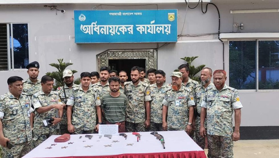 Rohingya Camp Raid: ARSA Commander Arrested with Weapons and Ammunition