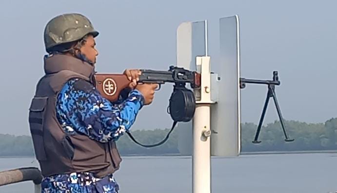 Bangladesh Coast Guard has strengthened patrols and surveillance to prevent Rohingya infiltration at Teknaf border amid the ongoing conflict in Myanmar