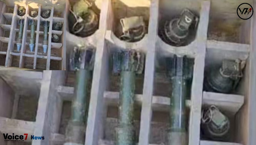 2 members of ARSA were arrested along with a large quantity of weapons, grenades and rocket shells. Photo: Voice7 News