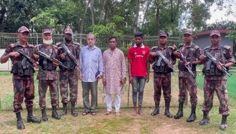 "Former Awami League lawmaker ABM Fazle Karim Chowdhury, along with Md Hannan Molla and Md Nayeem Chowdhury, arrested by Border Guard Bangladesh (BGB) at the Akhaura border while attempting to cross into India early Thursday."