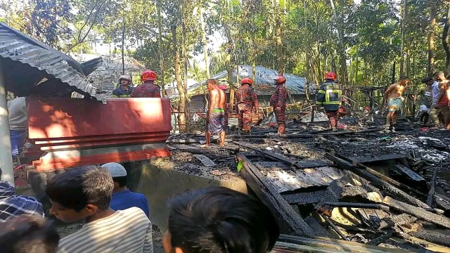 Electrical Short Circuit Destroys Day Laborer’s Home in Rajapur, Family Left Homeless