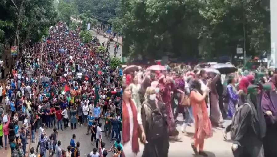 Students Defy Police Obstruction, March Towards Bangabhaban