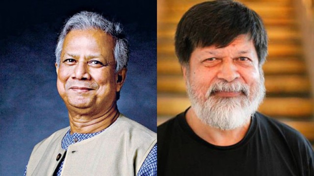 Chief Adviser Professor Dr. Muhammad Yunus and renowned photographer-human rights activist Shahidul Alam are seen in separate file photos.