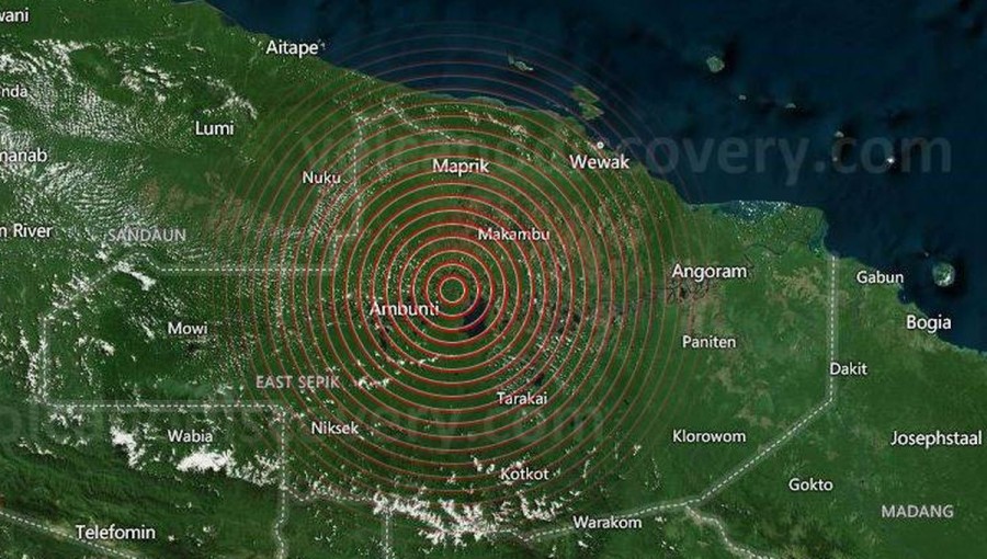 7.0 Magnitude Earthquake Strikes Papua New Guinea's East Sepik Province