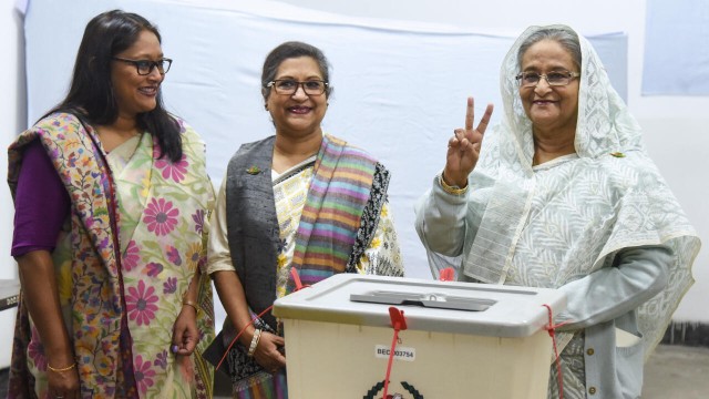 Election 2024: PM Sheikh Hasina casts her vote with confidence that she will win.