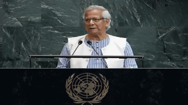 Chief Adviser Professor Muhammad Yunus addresses the 80th United Nations General Assembly in New York, outlining Bangladesh’s upcoming February elections and ongoing reform initiatives.