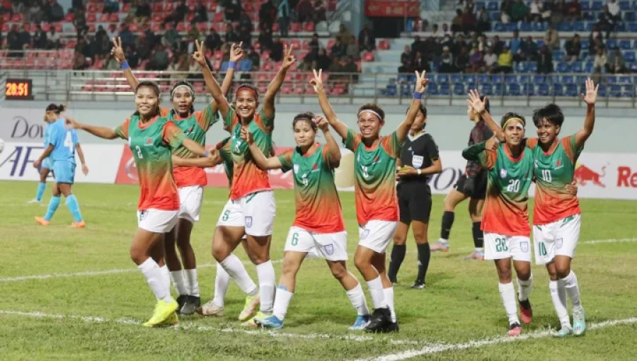 Bangladesh Defeats India 3-1 to Reach SAFF Women's Championship Semi-Finals