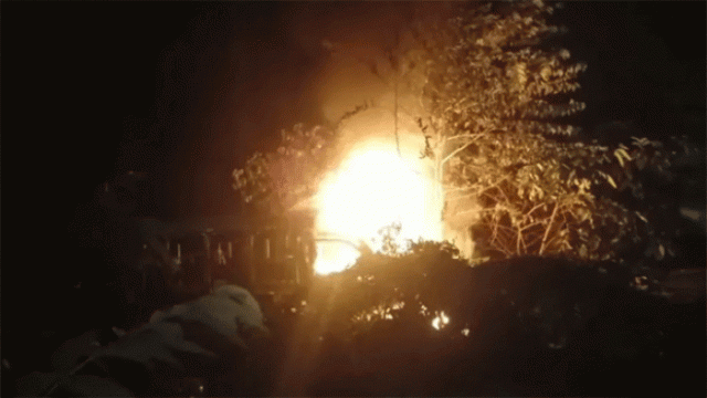 Suspected Arson Destroys Vehicle at South Keraniganj Police Dumping Site