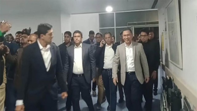 Tarique Rahman Pays Late-Night Visit to Khaleda Zia at Evercare Hospital