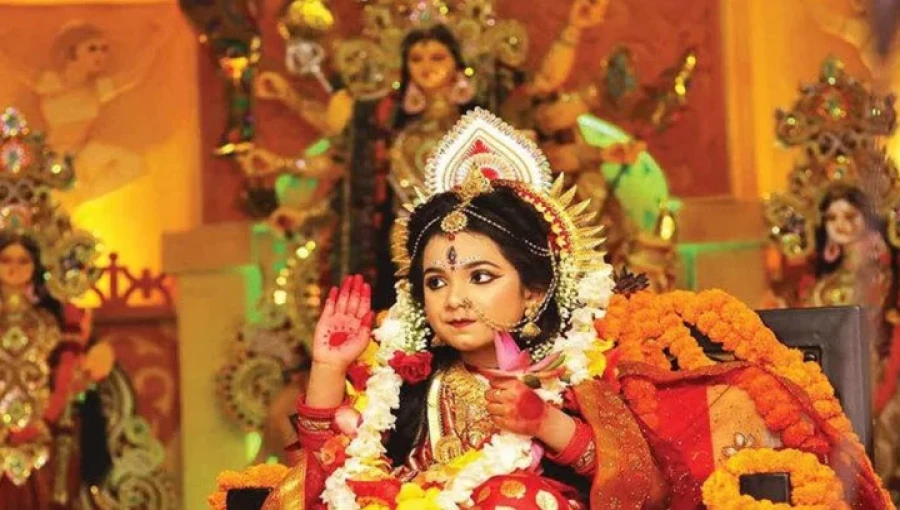 Mahashtami Celebrated with Enthusiasm and Kumari Puja Across Bangladesh