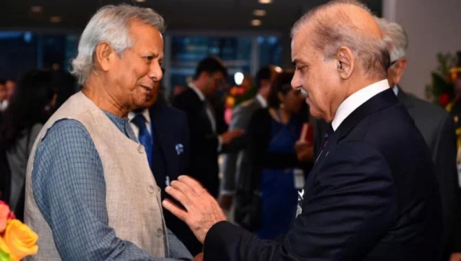 Chief Advisor Muhammad Yunus & Pakistan PM Shahbaz Sharif