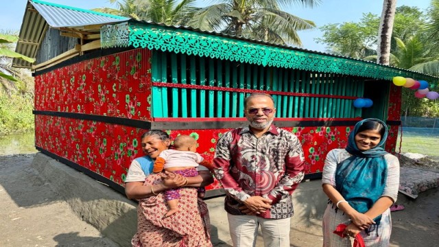 Tarique Rahman Provides New Home for Speech-Impaired Beggar Family in Bagerhat