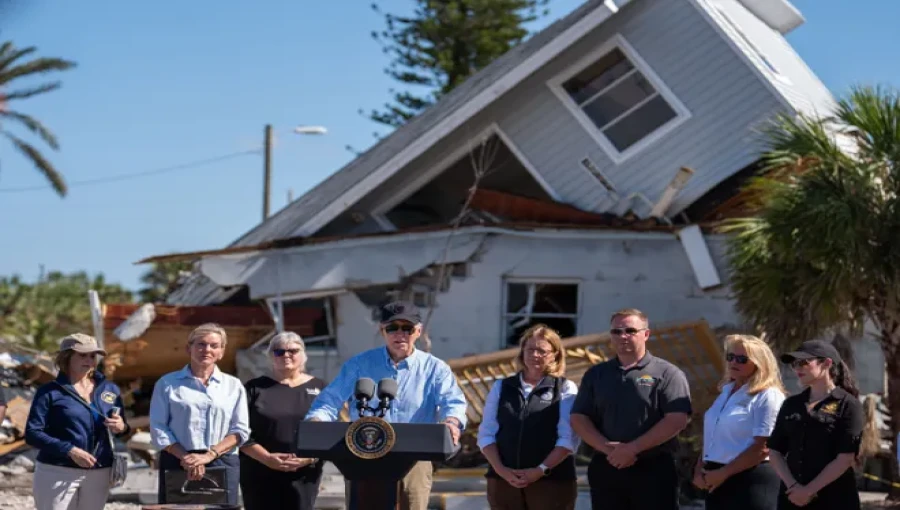 President Joe Biden Visits Florida to Assess Hurricane Milton Damage