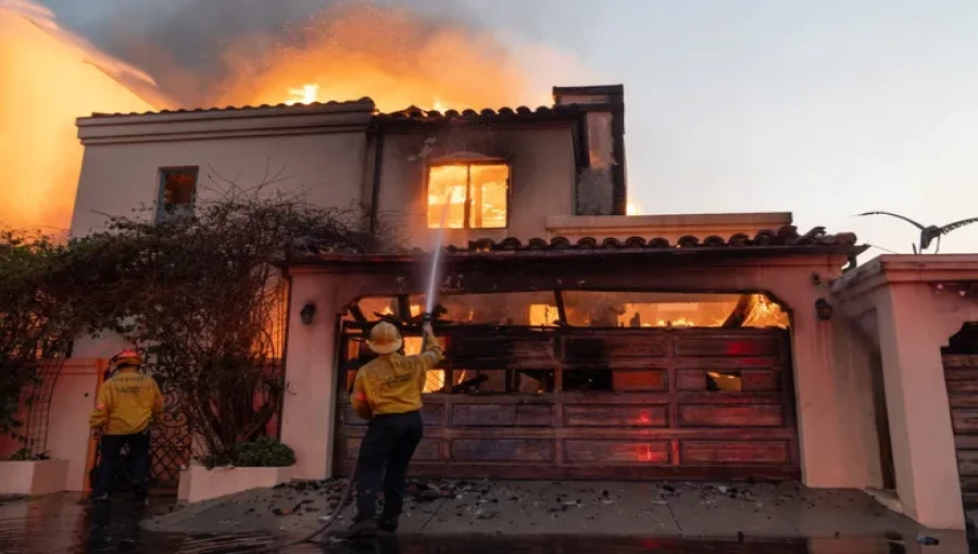 The Palisades and Eaton fires in Los Angeles have destroyed thousands of structures and burned over 37,000 acres.