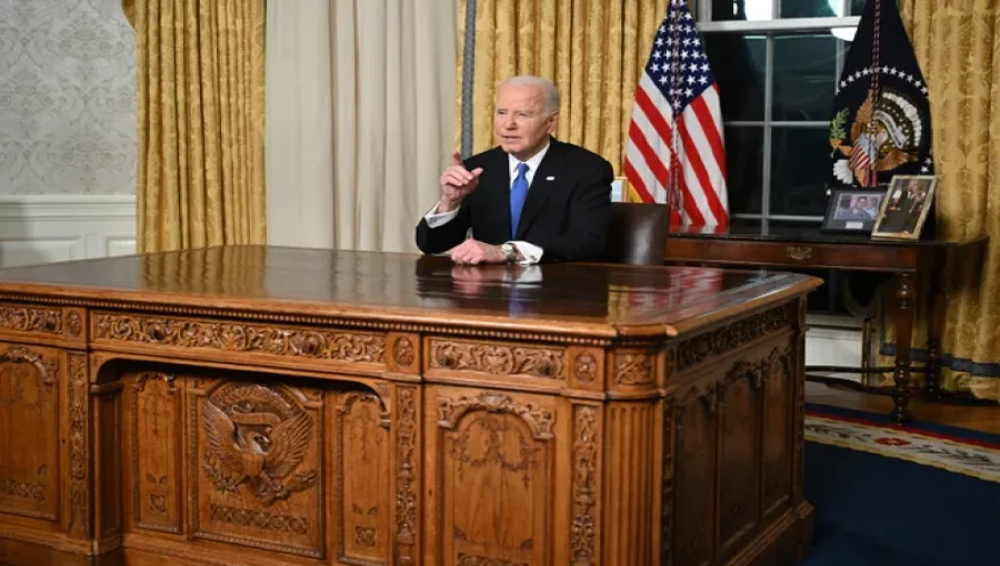 President Joe Biden Delivered Farewell Address from the Oval Office on January 15, 2025