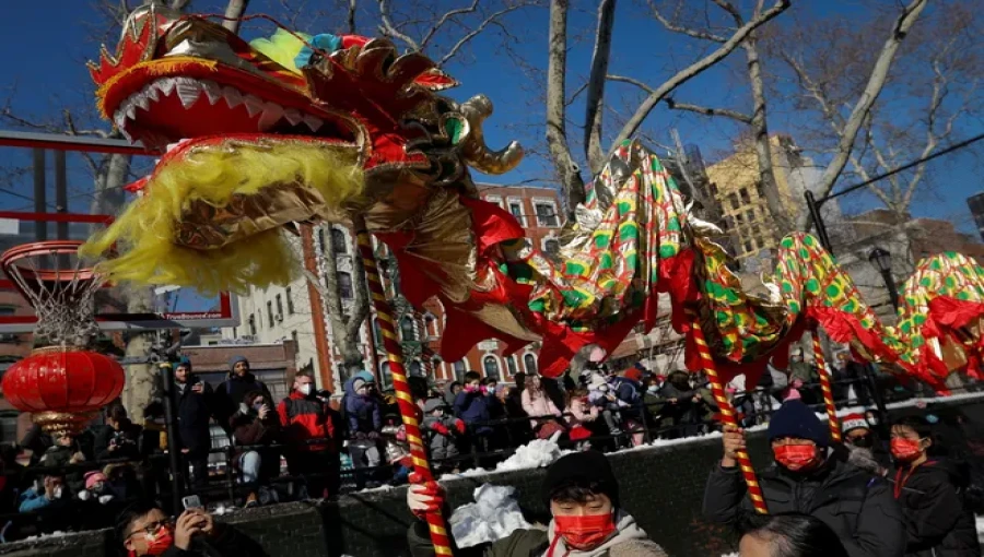 "People celebrate the start of the Lunar New Year, marking the Year of the Snake with traditional festivities and family gatherings."