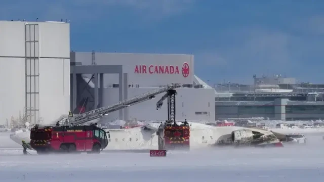 Delta Air Lines Jet Crashes at Toronto Pearson Airport