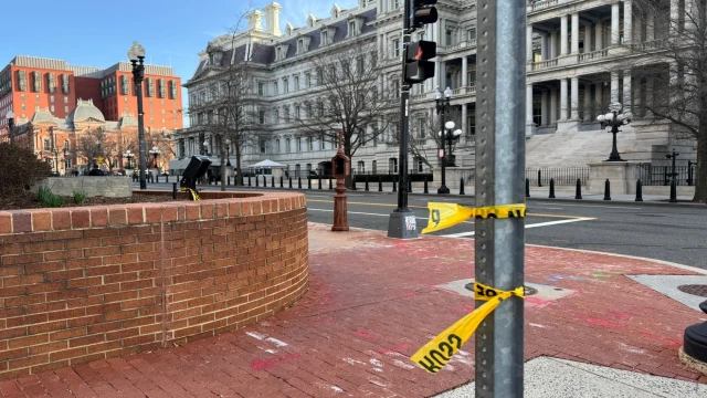 "Secret Service personnel respond to an armed confrontation near the White House early Sunday morning, resulting in a shooting."