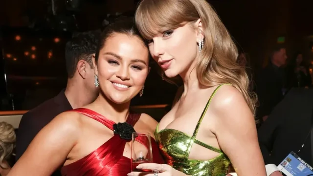 Selena Gomez shares a joyful moment with Taylor Swift at her pre-birthday celebration in Los Angeles, July 20, 2025.