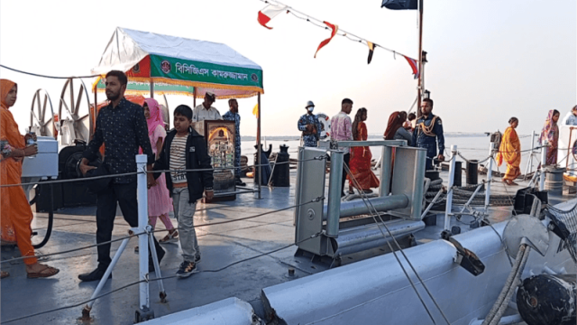 Naval & Coast Guard Warships Open to Public in Mongla on Victory Day