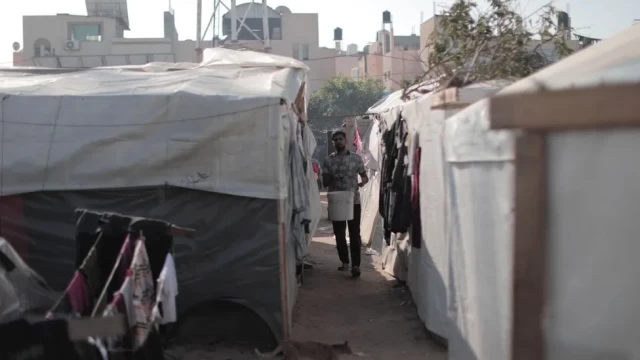 The UNRWA training college has been sheltering 800 people