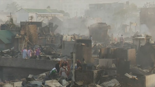 Karail Slum Devastated by Massive Fire: Survivors Left Under Open Sky