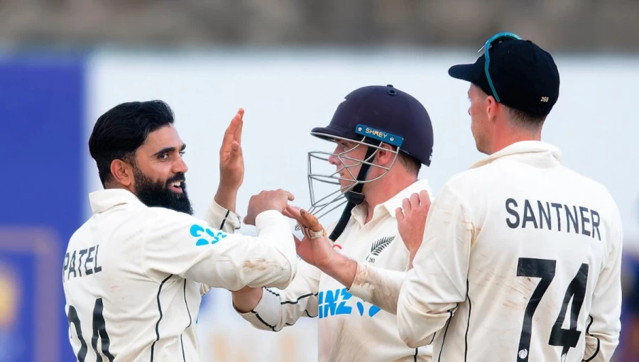 Ajaz Patel Shines with Ball, But New Zealand Faces Uphill Battle in Galle