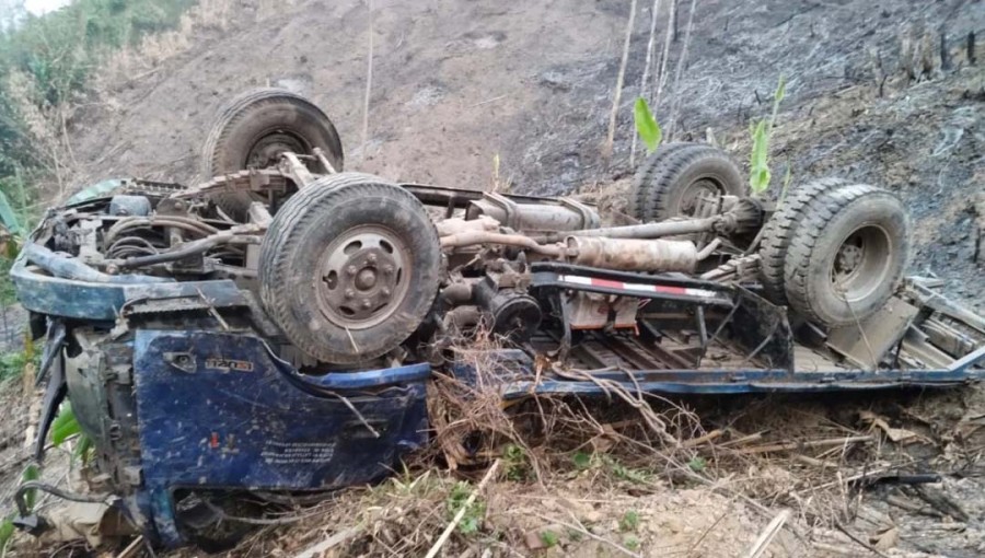 Tragic Accident Claims Nine Lives as Truck Plunges into Ditch in Rangamati