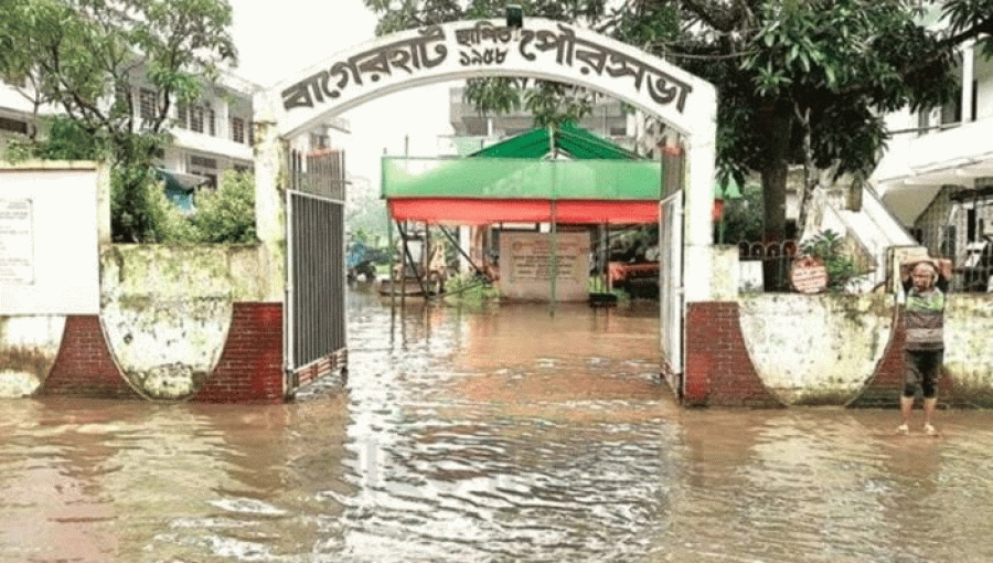 Heavy Rains Cause Widespread Flooding in Bagerhat