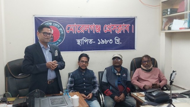 BNP Leader Calls for Media Freedom, Party Unity at Morelganj Press Club Meeting