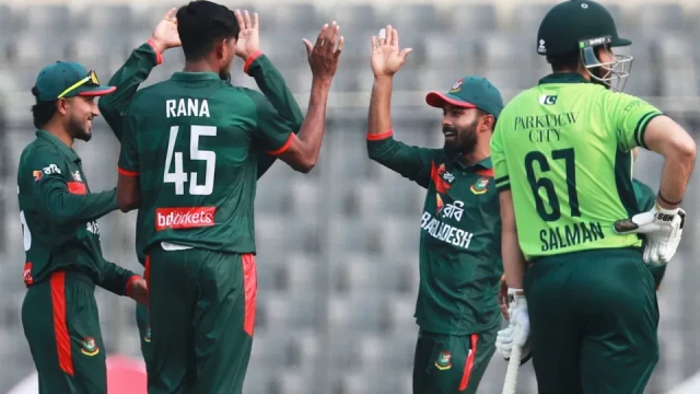 Bangladesh Hold Their Nerve to Seal Dramatic ODI Series Win Over Pakistan