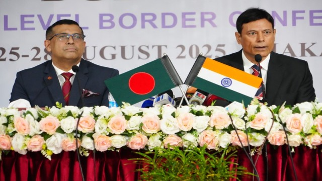 Bangladesh and India’s border forces conclude the 56th Director General-level conference in Dhaka with renewed commitments to peaceful and coordinated border management. Photo: AH Mintu/V7N