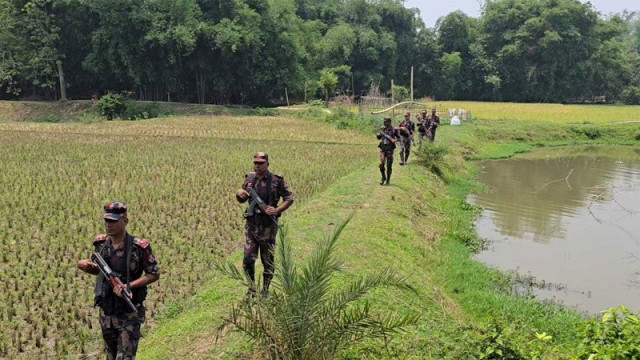 Following cross-border hostilities, Bangladesh heightens vigilance; four intruders held, char access restricted.