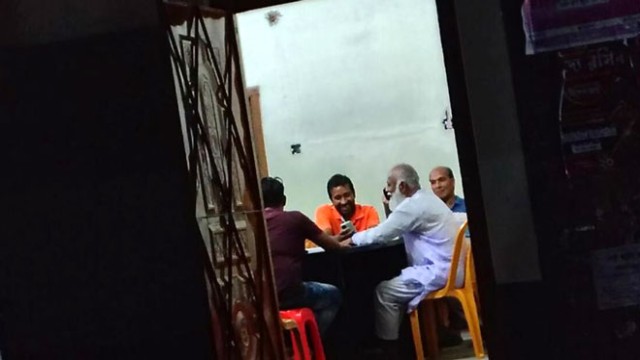 A room at Rajshahi University Railway Station allegedly being used as an unofficial BNP party office, with chairs and tables arranged for meetings. (Photo: V7N)