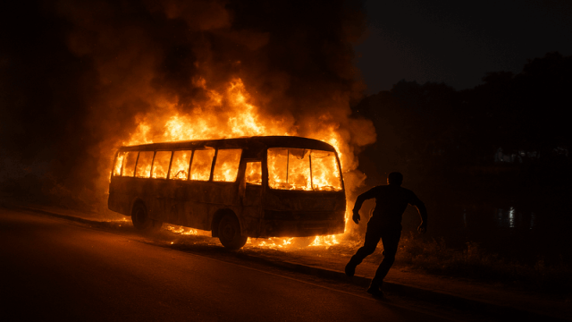 Mirpur Bus Arson Suspect Dies in Turag River During Chase