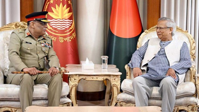 Pakistan’s CJCSC General Mirza Meets Chief Advisor Muhammad Yunus