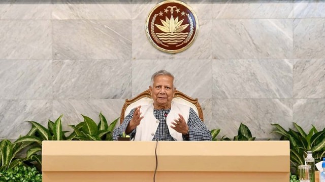 Dr. Muhammad Yunus, Chief Adviser of the Bangladesh Interim Government”