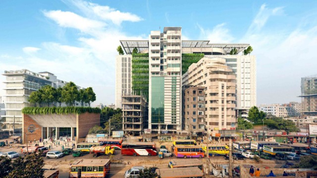 Officials from Brac University and the University Grants Commission attend the inauguration of Bangladesh’s first private university PhD program, held at Brac University's permanent campus in Merul Badda, Dhaka, on Monday evening.