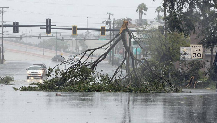 "Flooded and obstructed roads hinder recovery efforts as communities assess the damage from Hurricane Milton."