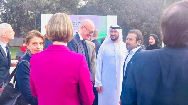 "Meet and greet" on Tuesday afternoon at the State Guesthouse Sugandha. The ceremony was attended by diplomats stationed in Dhaka.