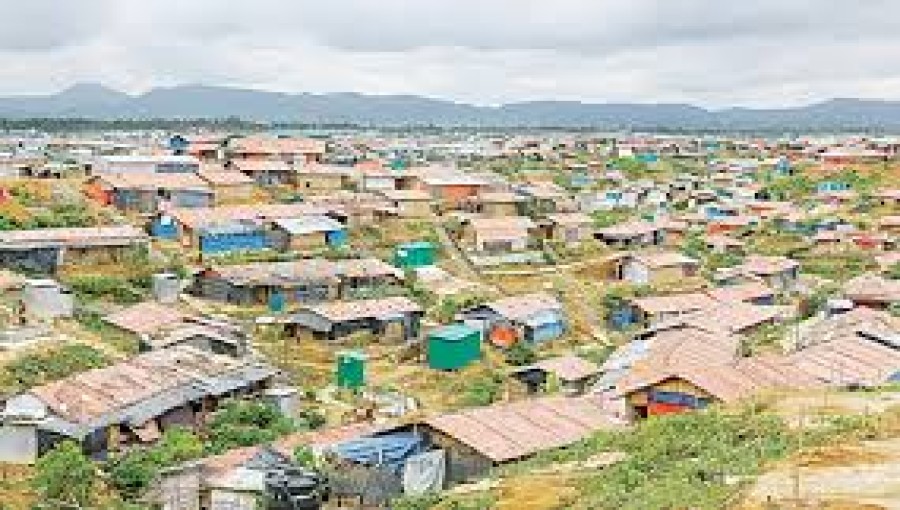Ukhiya Rohingya Camp,  Teknaf  in Cox's Bazar.