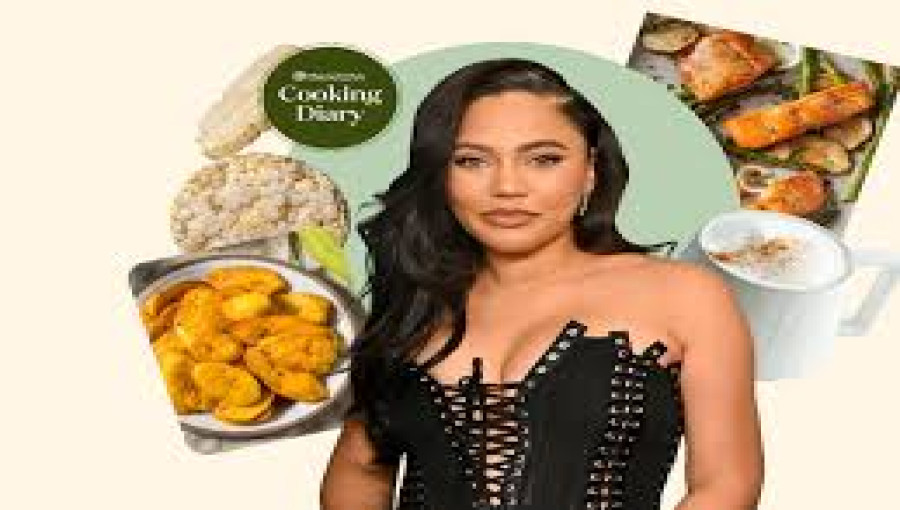 Ayesha Curry enjoys a moment of relaxation, sipping her favorite wine and savoring a Ferrero Rocher, a simple luxury she cherishes after a busy day.