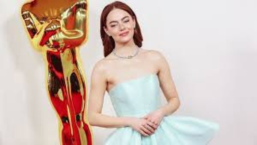 On Sunday, March 10, 2024, Emma Stone shows up at the Oscars at the Dolby Theatre in Los Angeles.