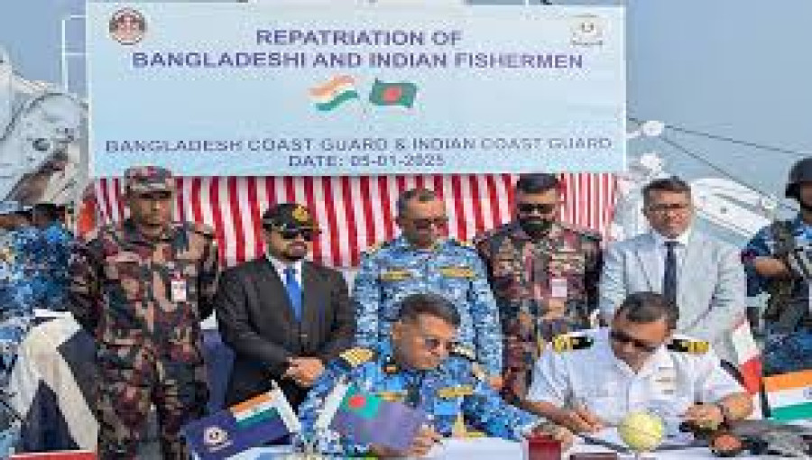 Families embrace their loved ones at Patenga Jetty in Chattogram as 90 Bangladeshi fishermen and sailors are reunited after being released by the Indian Coast Guard.