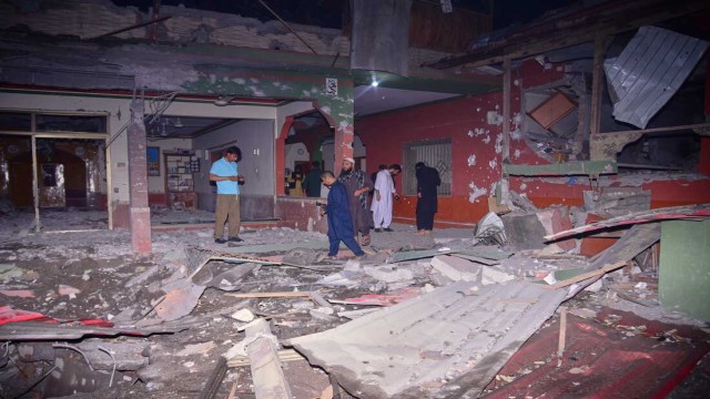 Widespread destruction in Bahawalpur, Pakistan, following an alleged Indian missile strike that killed at least seven people, including two children.