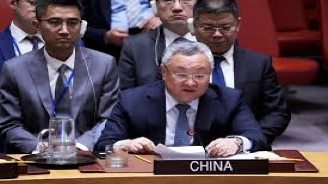 “China’s Permanent Representative to the United Nations, Fu Cong, addresses the UN Security Council, warning that Israeli strikes on Iranian nuclear facilities set a dangerous precedent. Photo: UN Photo”