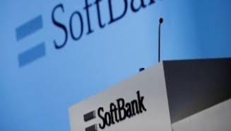 SoftBank's logo is pictured at a news conference in Tokyo, Japan, Feb. 4, 2021. REUTERS/Kim Kyung-Hoon/File Photo Purchase Licensing Rights, opens new tab